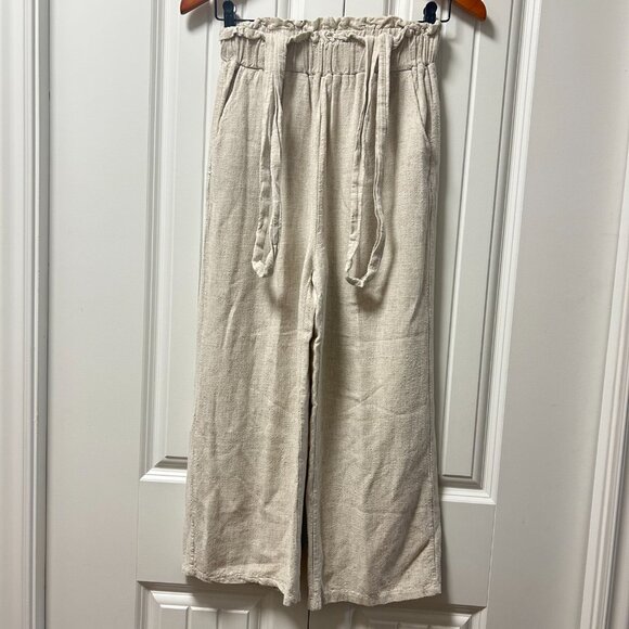 OAK + FORT Elastic Waist Pants Beige - Picture 3 of 12